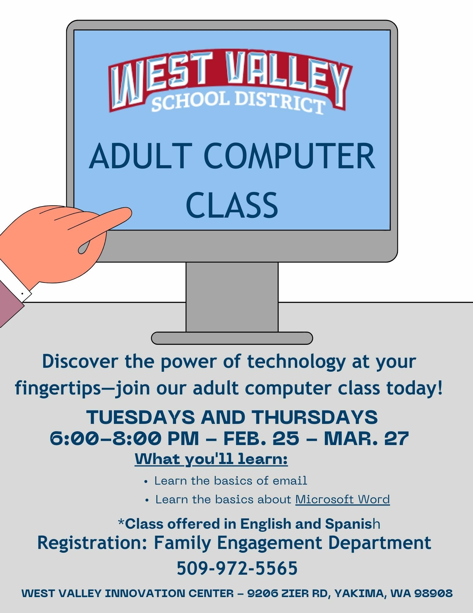 Computer Class flyer Englihs